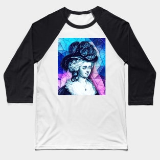 Frances Burney Snowy Portrait | Frances Burney Artwork 8 Baseball T-Shirt